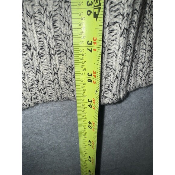 Rd Style Woman's Cardigan Sweater Gray Open Front Long Drape Size Medium VTG - Picture 7 of 7